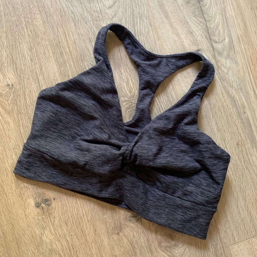 Victoria's Secret Heathered Purple Racer Back Sports Bra - Picture 1 of 5